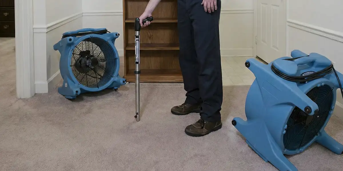 emergency water removal equipment deployed to dry a flooded residential interior in New Orleans, LA